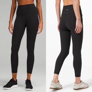 Lululemon Wunder Train leggings 25", black, size 6, NWOT